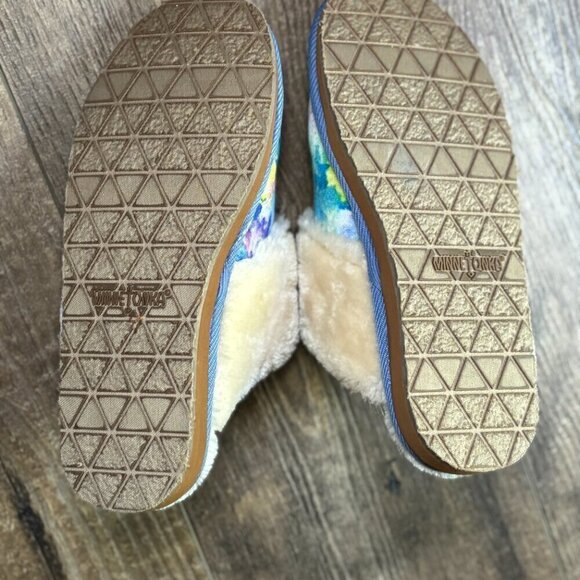 Minnetonka Jennifer Mulitcolor Tie Dye Scuff Slippers Women's Size 8 - Picture 6 of 11